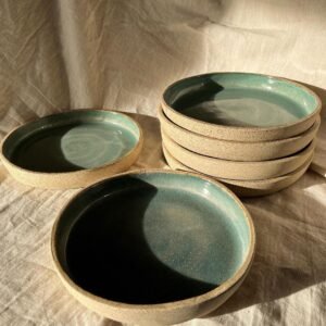 Ceramic Serving Bowl & Platter